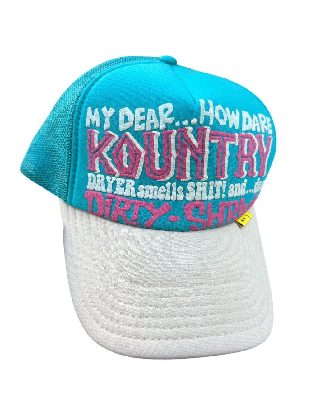 Kapital - Kountry Dirty Shrink Trucker - Teal Beige - OS - Preowned